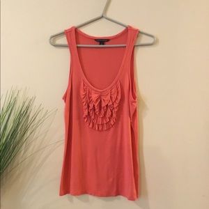 Banana Republic Orange Ruffle Tank